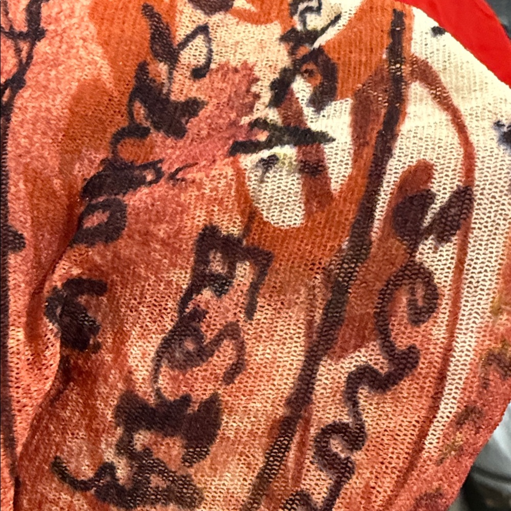 Y2K 90s Jean Paul Gaultier Maille Script hand writing print midi Mesh skirt S - Picture 7 of 7
